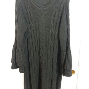ROAMANS. Cable Knit Sweater Dress